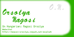 orsolya magosi business card